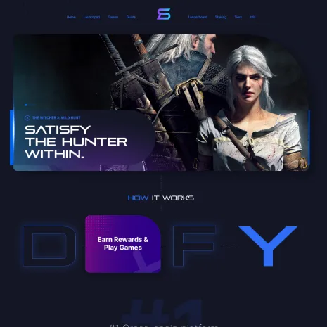 Soladefy — UI/UX concept design for a cross-chain GameFi platform.